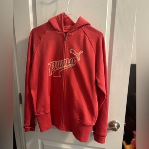 Womens xl zip up puma jacket